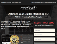 Tablet Screenshot of clickticker.com